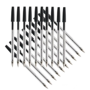 Q-Connect Medium Nib Black Ballpoint Pens (0.7mm, Pack of 20, Product Code: KF34042)