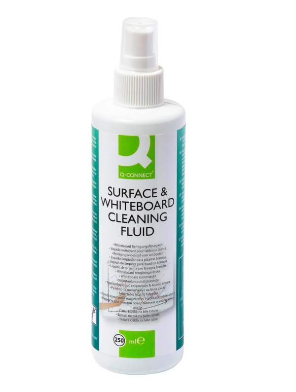 Q-Connect Whiteboard Surface Cleaner (250ml, Product Code: KF04552)