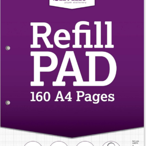Silvine Purple Graph Refill Pad A4 - 160 Pages (Code: A4RPG)